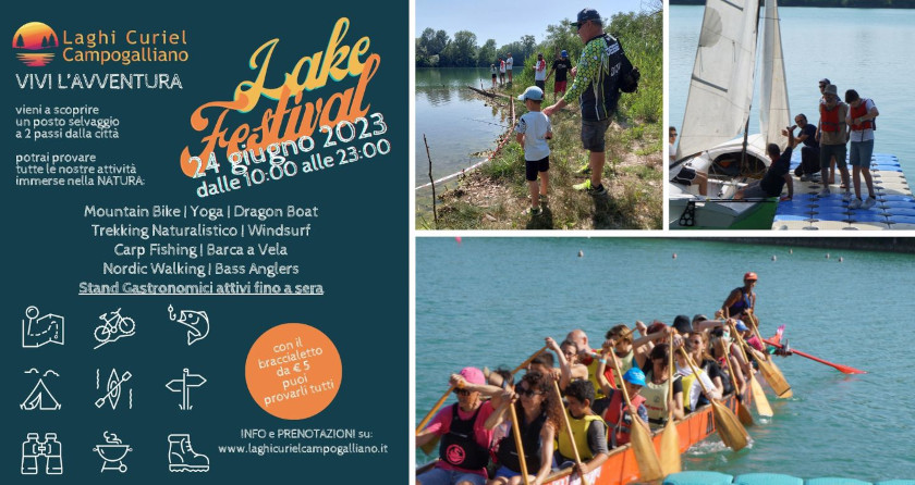 Lake Festival - Sabato 24 giugno dalle 10 alle 23 Laghi Curiel, Campogalliano
